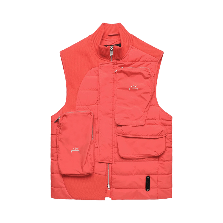 A-Cold-Wall* Asymmetric Padded Gilet "Volt Red"
