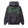 Awake NY Script Oversized Embroidered Hoodie "Charcoal"