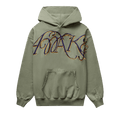Awake NY Script Oversized Embroidered Hoodie "Sage"