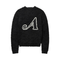 Awake NY Boucle A Crew Knit "Black"