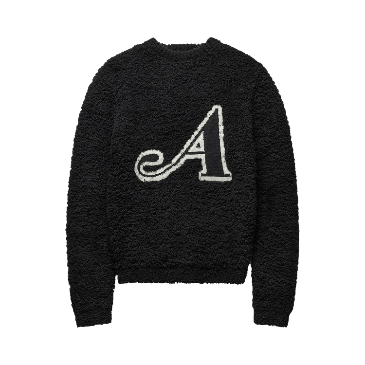 Awake NY Boucle A Crew Knit "Black"