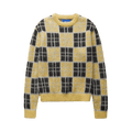 Awake NY Checkered Mohair Sweater "Yellow"