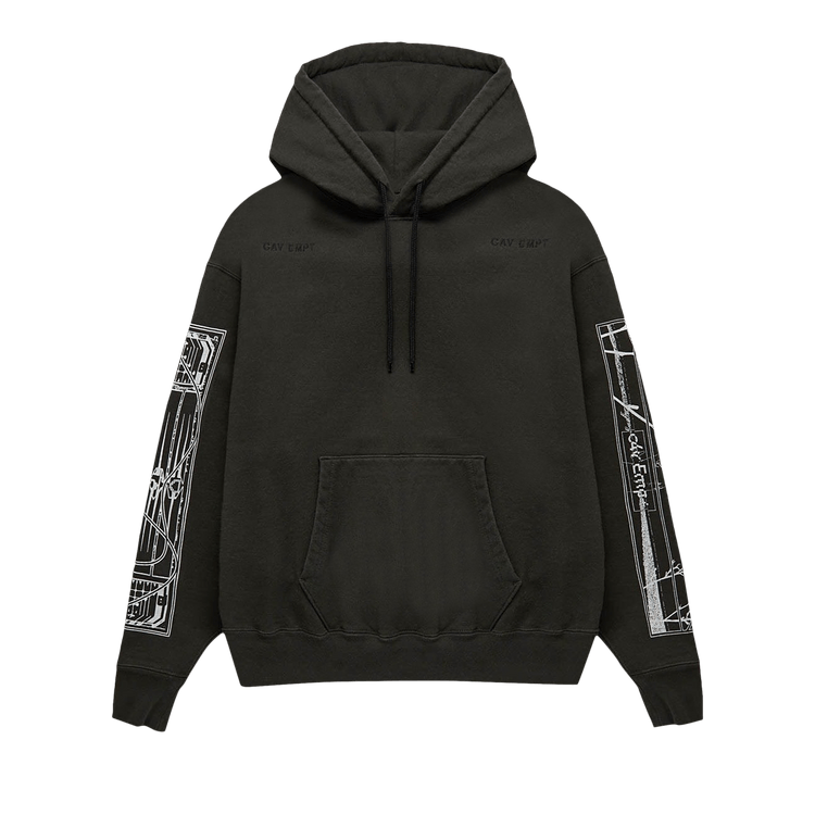 Cav Empt Washed Fradulence Hoodie "Black"