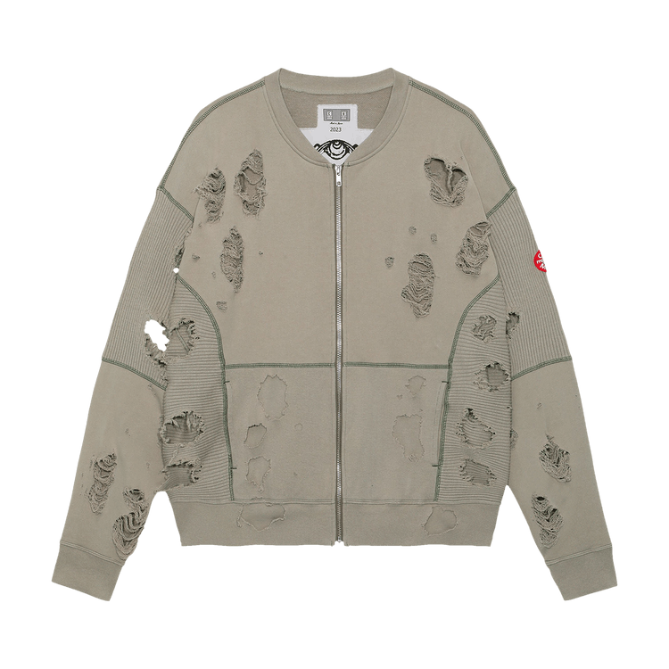 Cav Empt Plague Wide Rib Cut Zip Sweat "Grey"