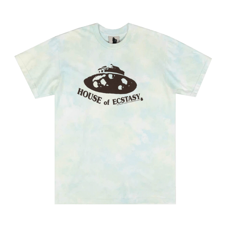 Real Bad Man House Of Ecstasy Short-Sleeve Tee "Blue Algae Tie Dye"