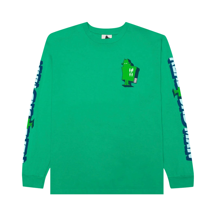 Real Bad Man Graphic Content Long-Sleeve Tee "Funk Green"