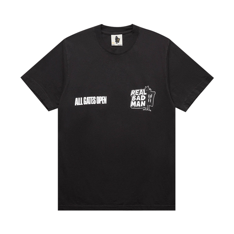 Real Bad Man All Gates Open Short-Sleeve Tee "Black"