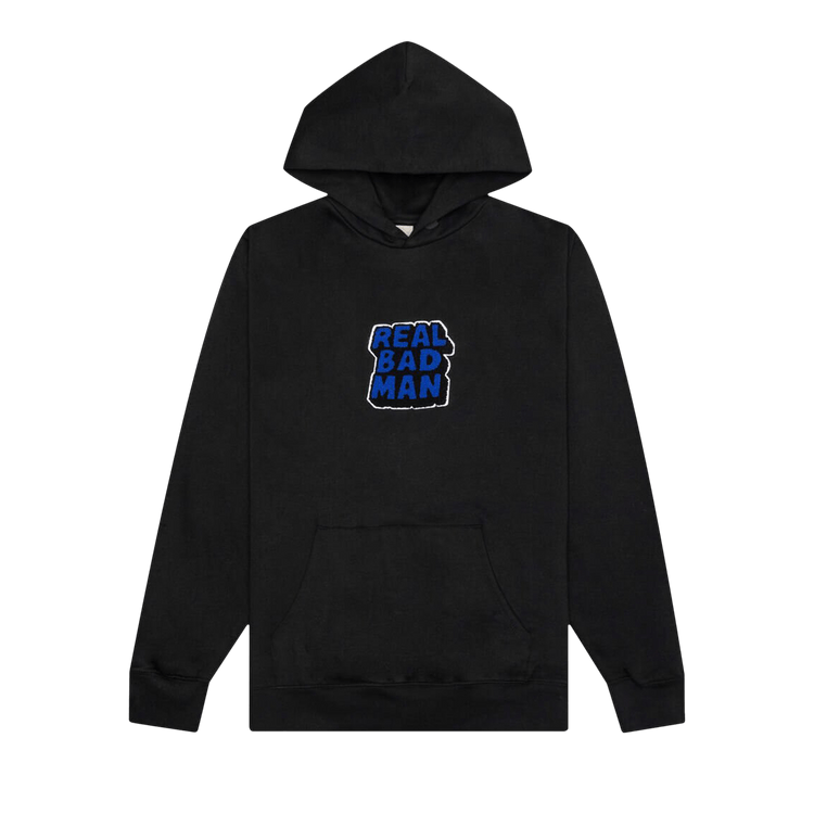 Real Bad Man Chenile Hoodie "Black"