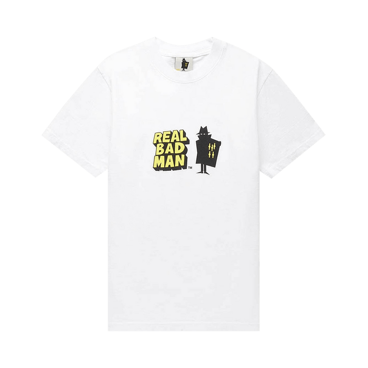 Real Bad Man Double Time Short-Sleeve Tee "White"