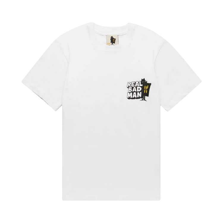 Real Bad Man Who Goes There Short-Sleeve Tee "White"