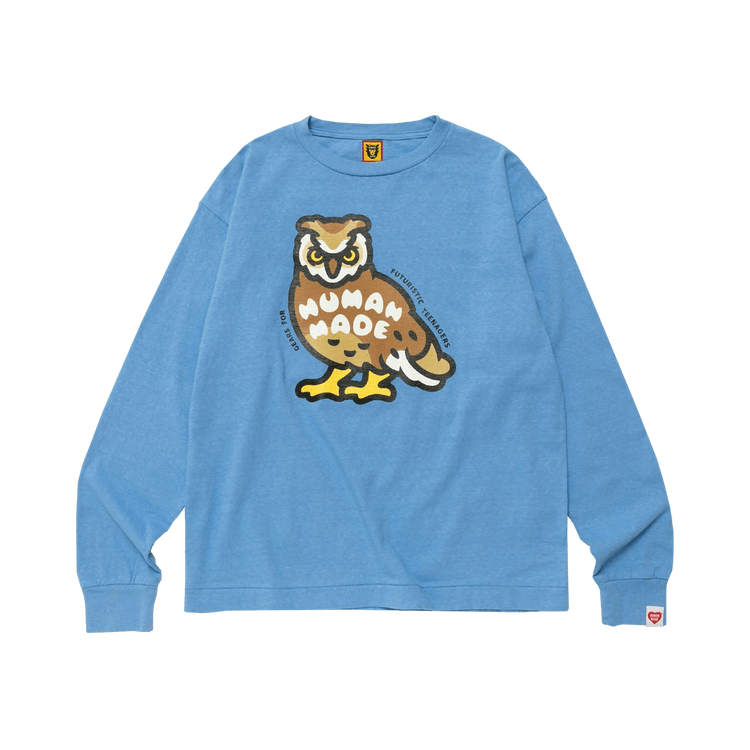 Human Made Graphic Long-Sleeve T-Shirt "Blue"