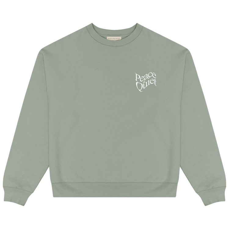 Museum of Peace & Quiet Warped Crewneck "Sage"