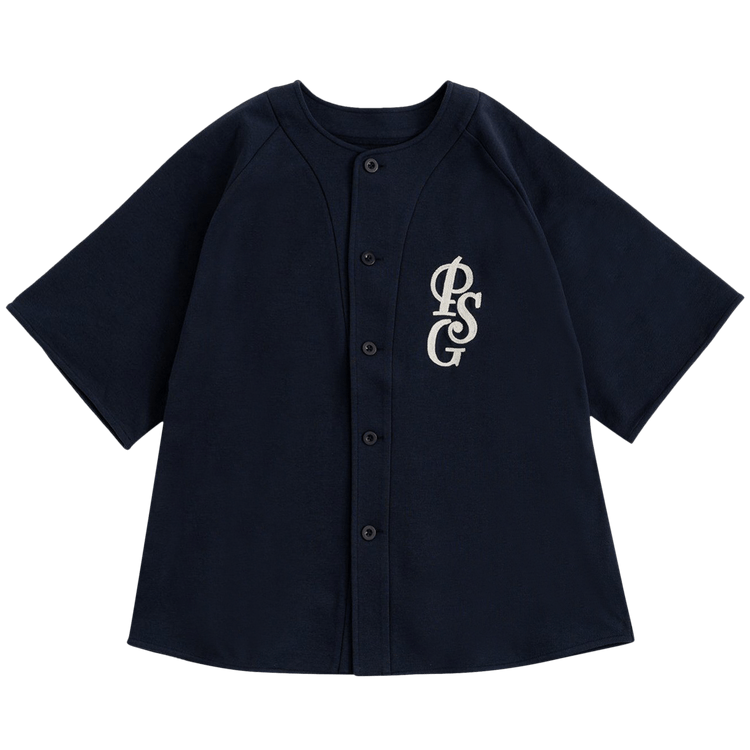 Paris Saint-Germain x EDIFICE Embroidered Collared Kanoko Shirt "Navy"