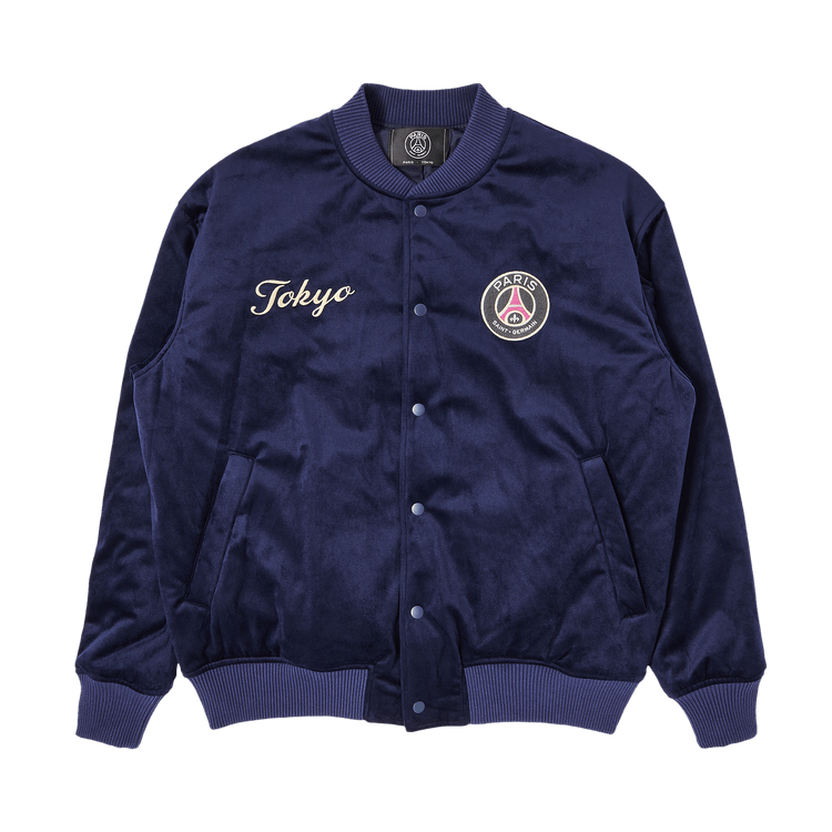 Paris Saint-Germain x EDIFICE Tokyo Embroidered Jacket "Navy"