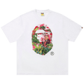 BAPE x Monkey 47 Ape Head Tee "White/Pink"