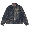 Supreme Archive Denim Jacquard Trucker Jacket "Blue"