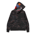 BAPE Thermography Shark Full Zip Hoodie "Black"