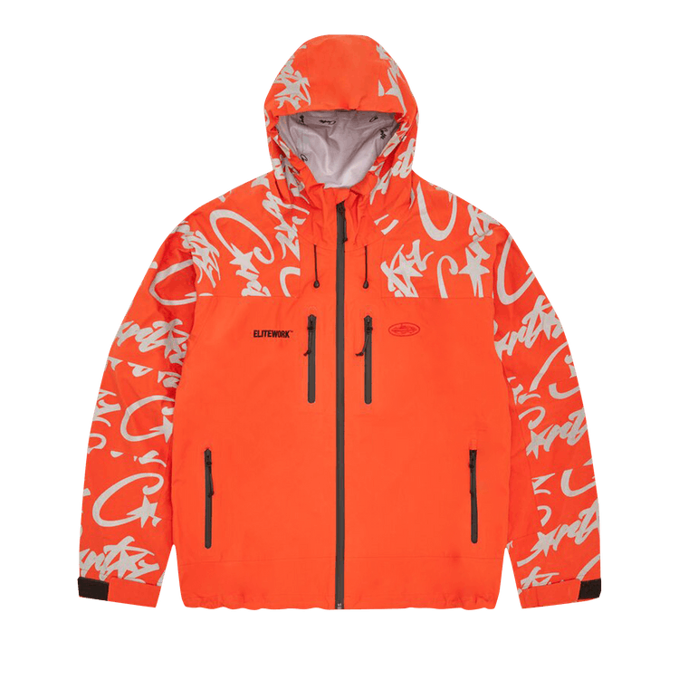 Corteiz Elitework* Waterproof Shell Jacket "Orange"