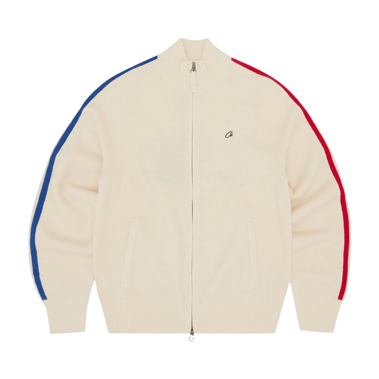 Corteiz Knit Zip Up Fleece "Cream"