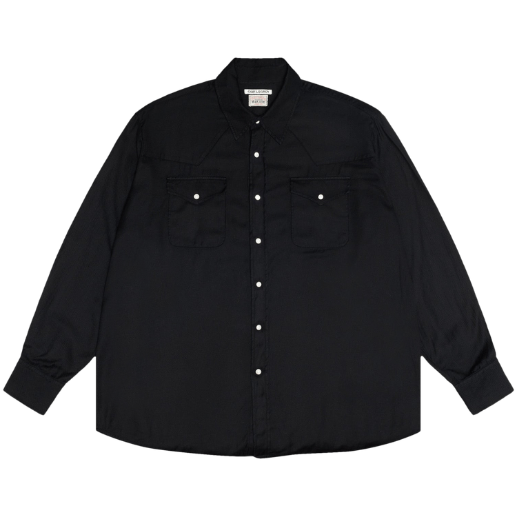 Stussy x Our Legacy Work Shop Ranch Shirt "Black High Twist Twill"
