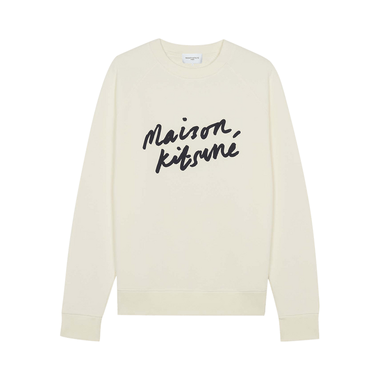 Maison Kitsuné Handwriting Sweatshirt "Ecru"