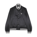 Maison Kitsuné Satin Teddy Jacket "Black"
