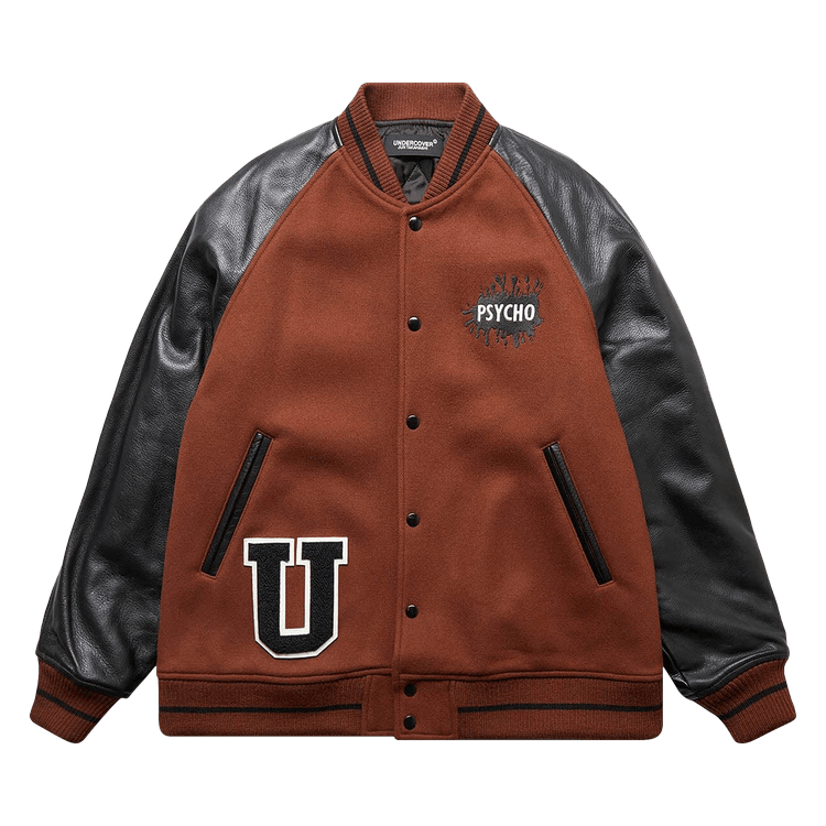 Undercover Psycho Varsity Jacket "Brown"