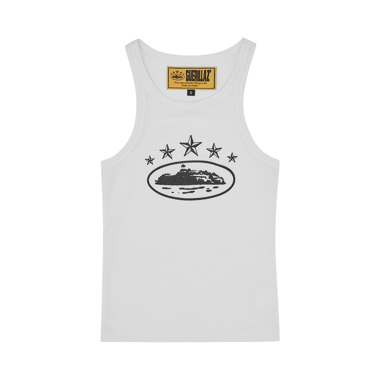 Corteiz 5 Starz Alcatraz Tank Top "White"