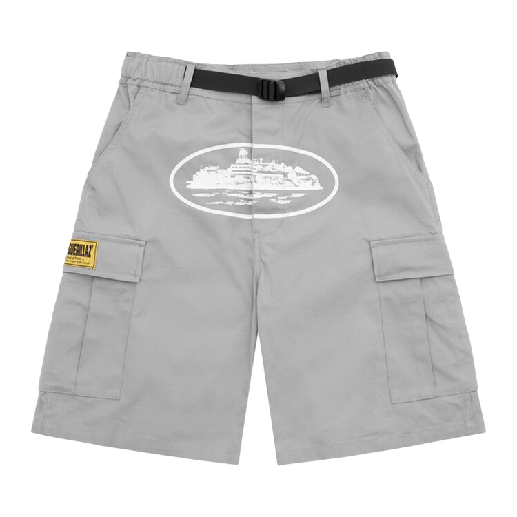 Corteiz Alcatraz Cargo Shorts "Grey"