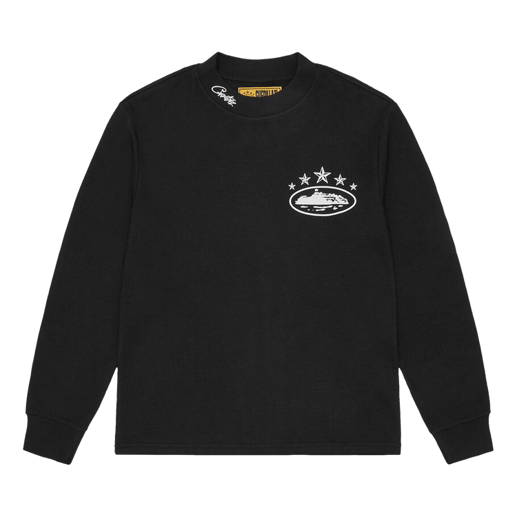 Corteiz 5 Starz Alcatraz Waffle Long-Sleeve "Black"
