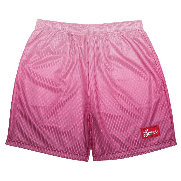 Supreme Gradient Mesh Stripe Baggy Short "Magenta"