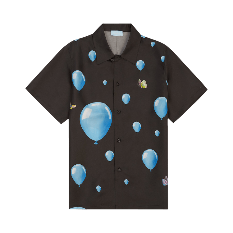 3.PARADIS Dreaming Ballons Short-Sleeve Shirt "Black"