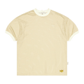 Advisory Board Crystals Mesh Short-Sleeve Ringer Tee "Feldspar Ecru"