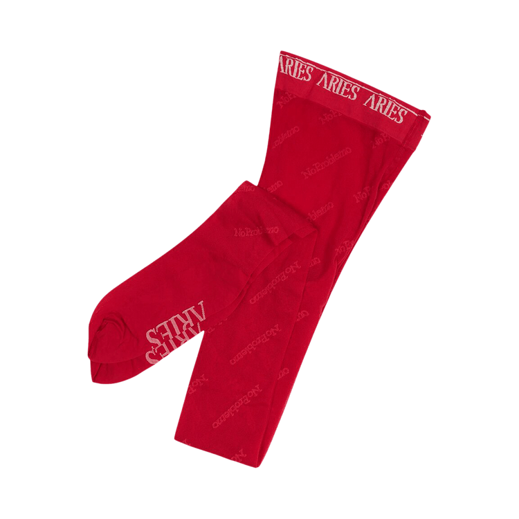 Aries No Problemo Logo Tights "Wine"