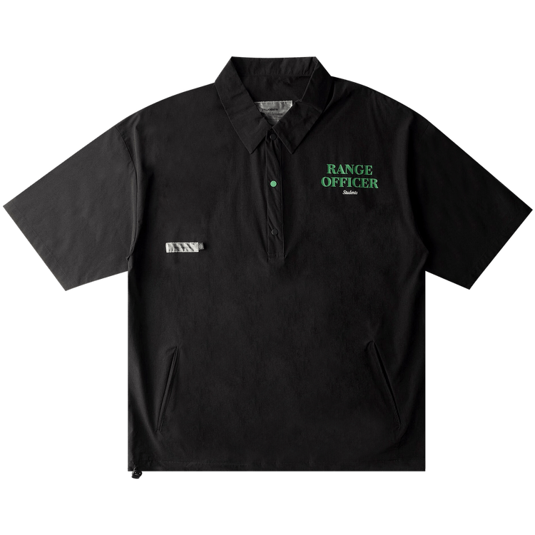 Students Bradley Short-Sleeve Pullover Button Down Shirt "Black"