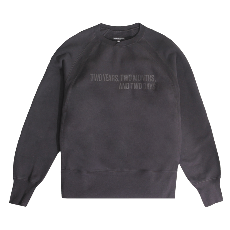 Engineered Garments Printed Raglan Crew "Black"