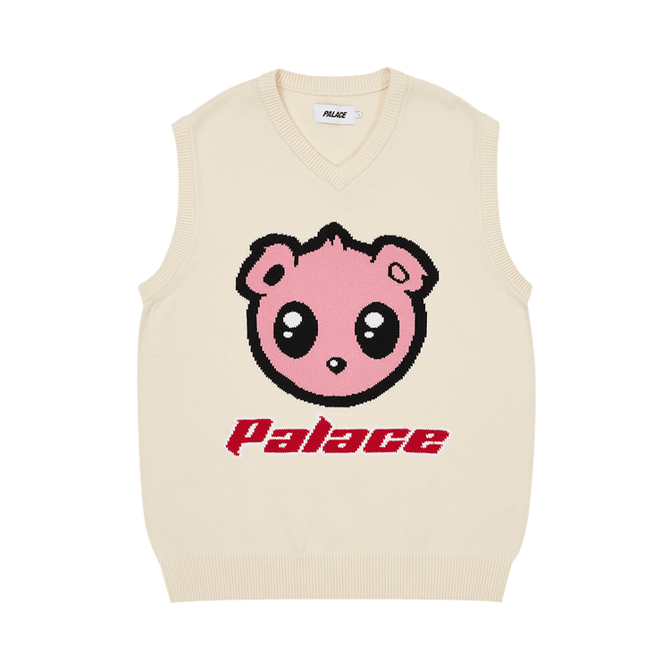 Palace Kawaii Vest Knit "Soft White"