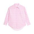 Ami Boxy Fit Shirt "Candy Pink/Natural White"