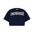Ami Cropped T-Shirt "Nautic Blue"