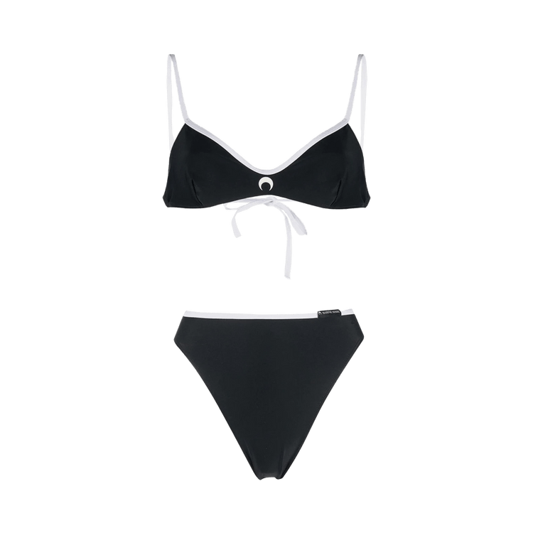 Marine Serre Active Jersey Bikini "Black"