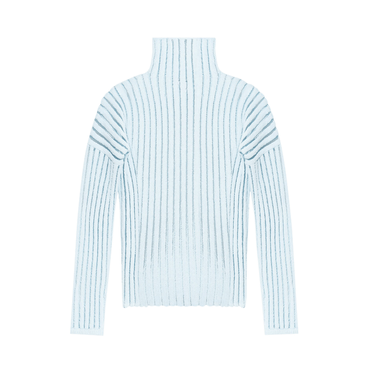 Bottega Veneta High Neck Striped Sweater "Dusk"