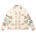 Bode Prisma Embroidered Shirt "Ecru/Multicolor"