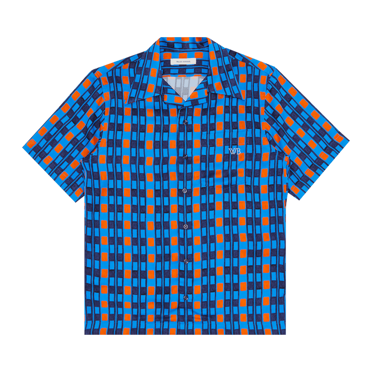 Wales Bonner Highlife Bowling Shirt "Blue"