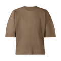 Homme Plissé Issey Miyake Half Sleeve Top "Brown"