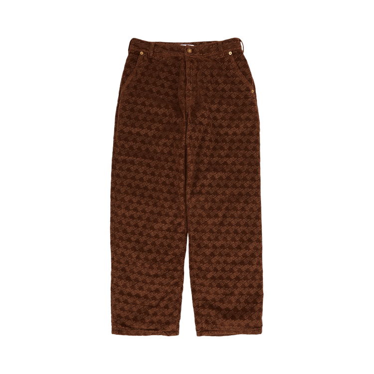 ERL Corduroy Embossed Pants "Brown"