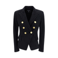 Balmain Button Embellished Denim Jacket "Black"