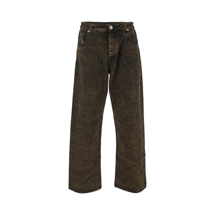 Balmain Distressed Effect Denim Jeans "Black/Gold"