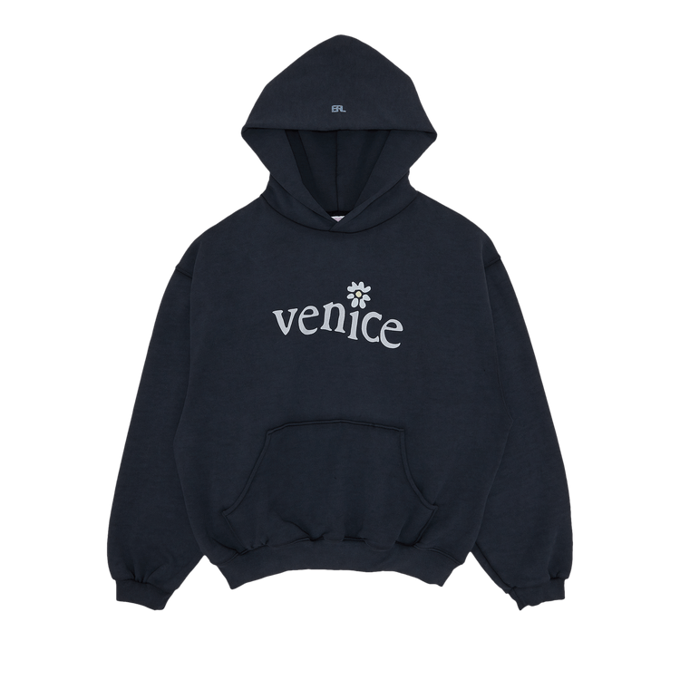 ERL Venice Fleece Hoodie "Black"