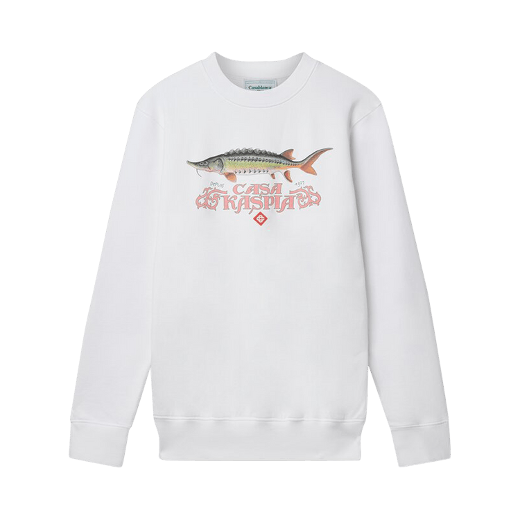 Casablanca x Caviar Kaspia Casa Kaspia Sweatshirt "Optic White"