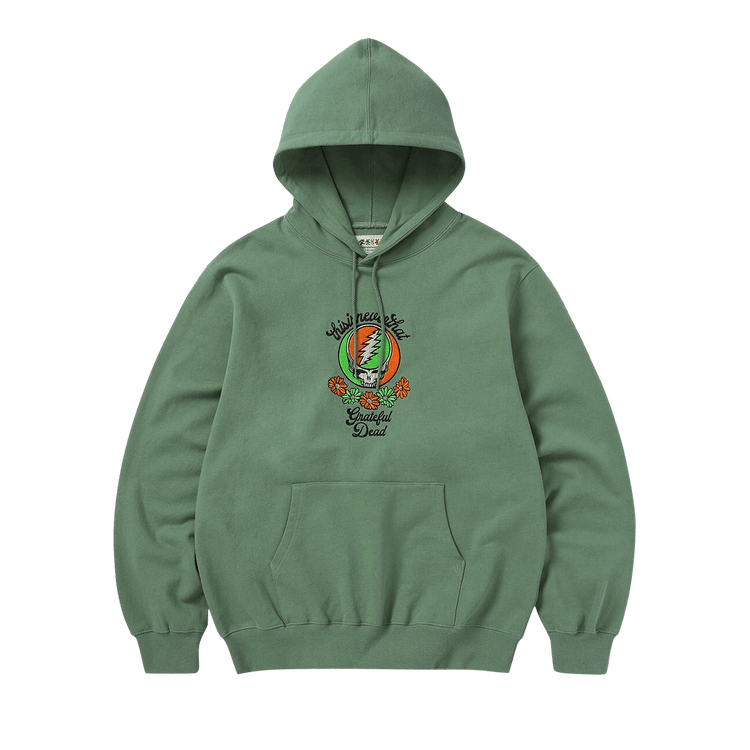 thisisneverthat x Greatful Dead Good Ol’ Dancing Bears Hoodie "Moss"